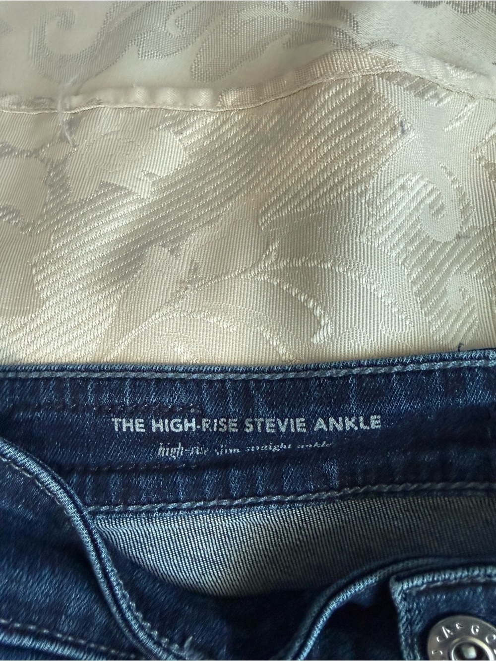 AG Adriano Goldschmied x Anthropologie Stevie Ankle Jeans 27R High Rise Premium - Picture 5 of 10